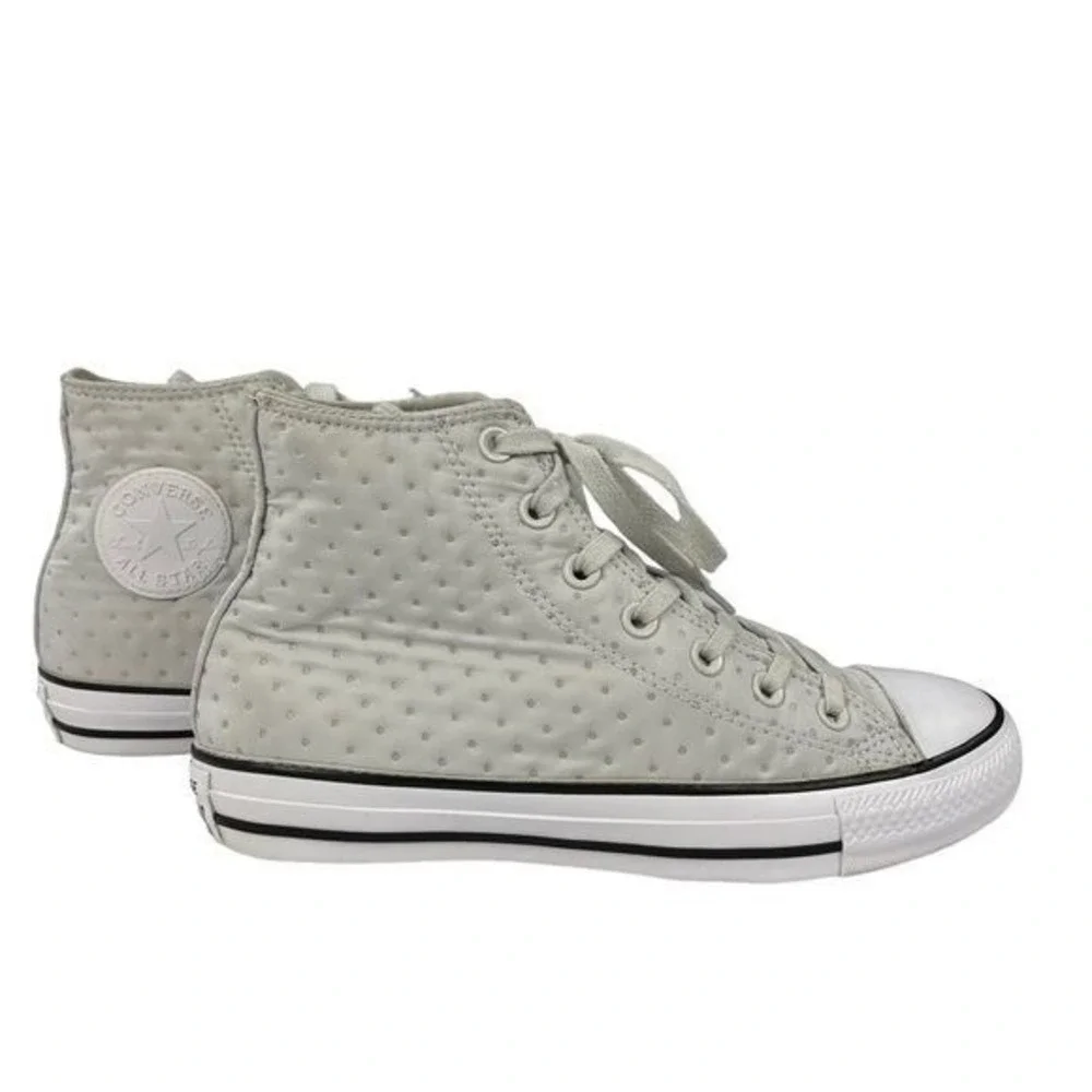 Converse Sneakers Womens 8 All Star Chuck Taylor Neoprene Hi Top Gray Shoes - Picture 1 of 11